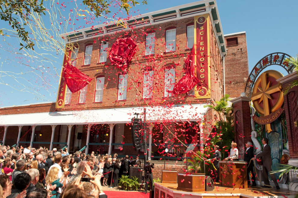 confetti cannons for Scientology in tampa